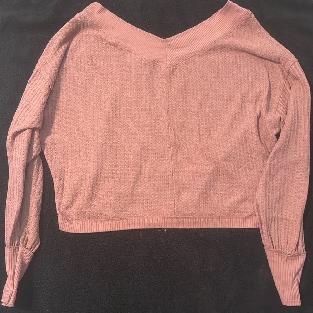 Maroon, long sleeve shirt